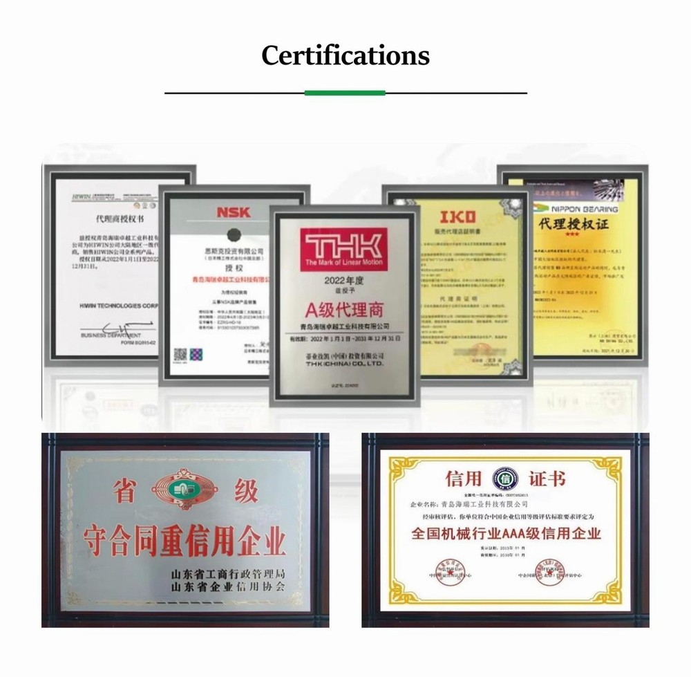 HIWIN Linear Rail Guides EGH15SA EGH15CA EGH20SA EGH20CA EGH25CA EGH30SA Bearing