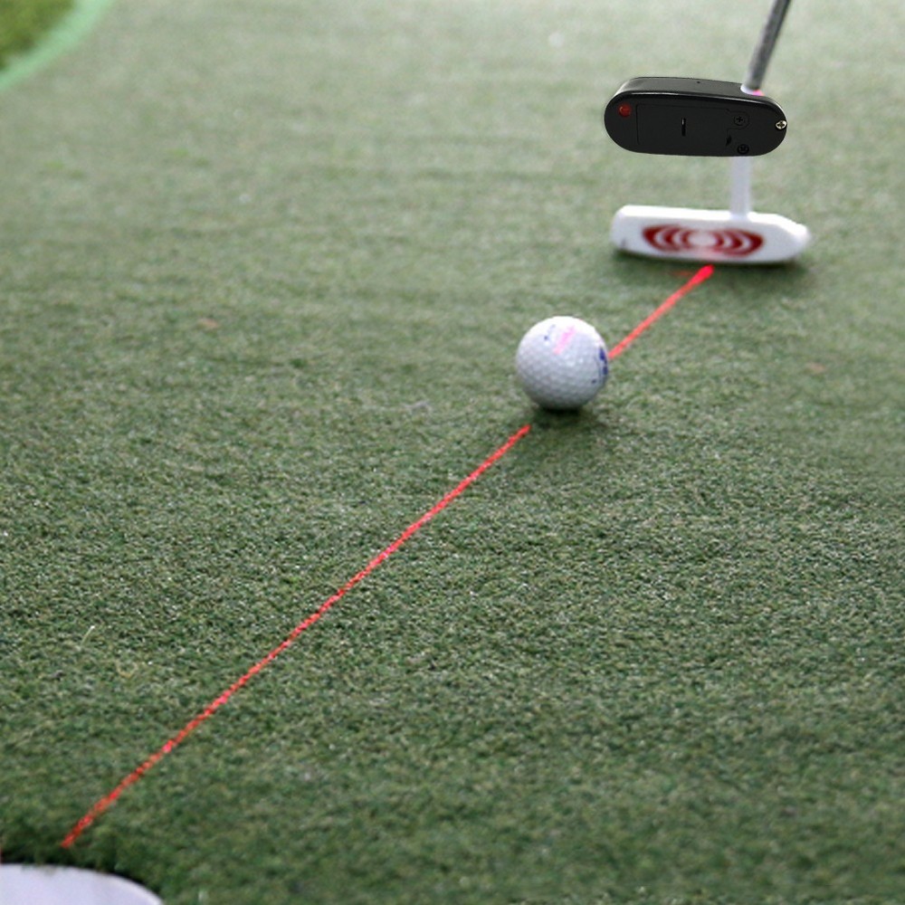 Golf Putter Laser Sight Pointer Putting Training Aim Line Corrector Black