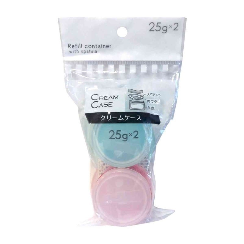 Cream Jar with Spatula 25g 2-Pack – Round Bottom, Multi-Use