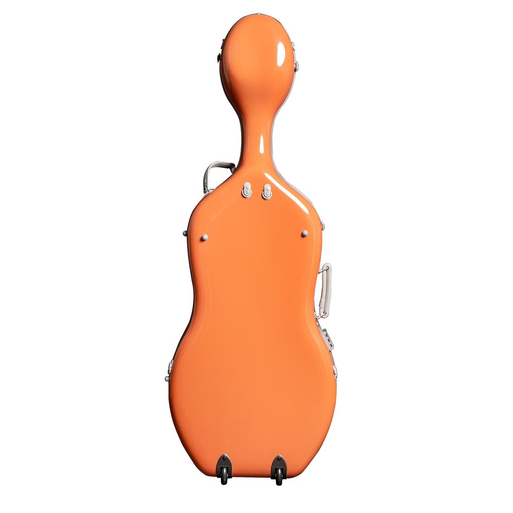 Mastery Carbon Cello Case - 8lb Light Wheels - Orange - CC-9015