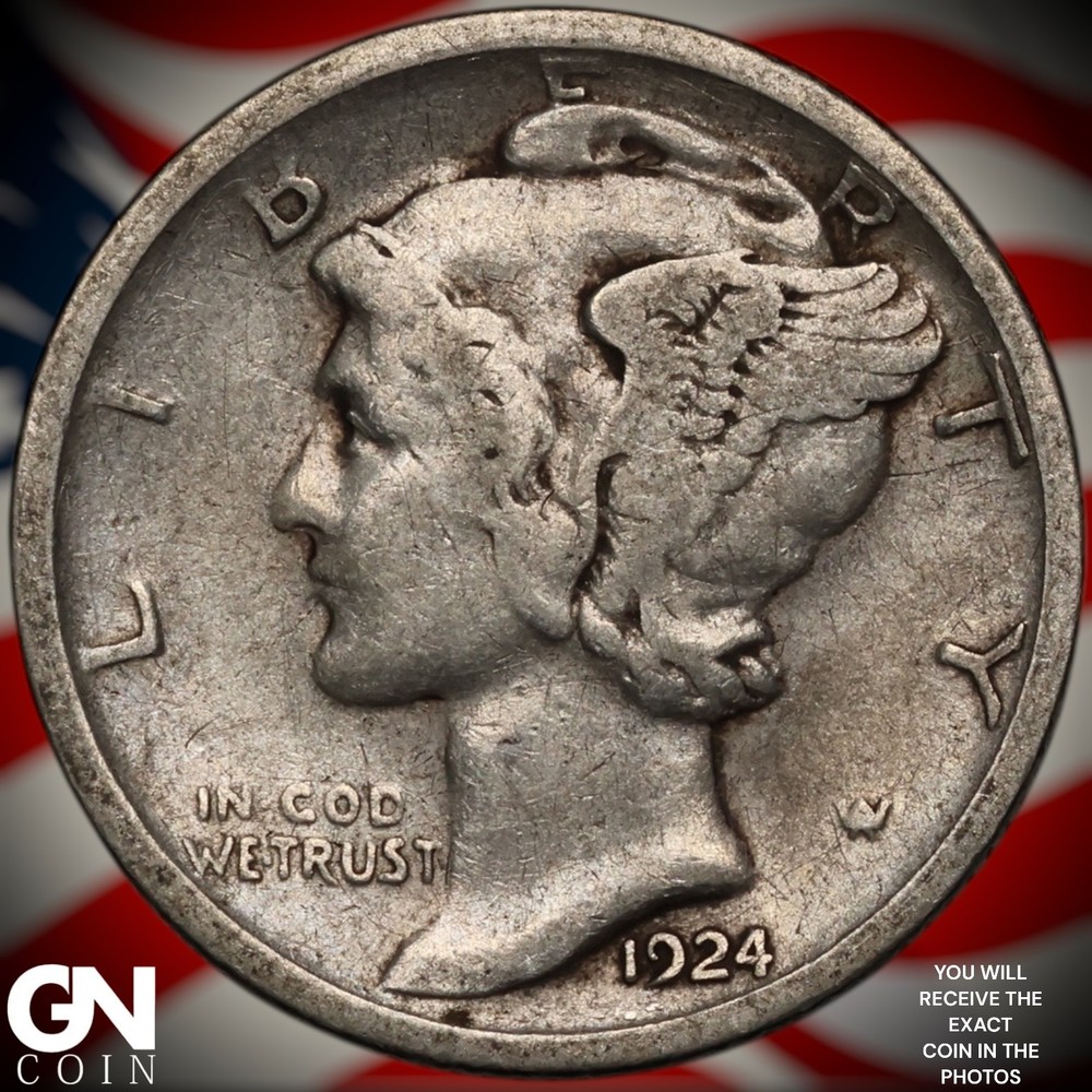 1924 S Mercury Dime A1642