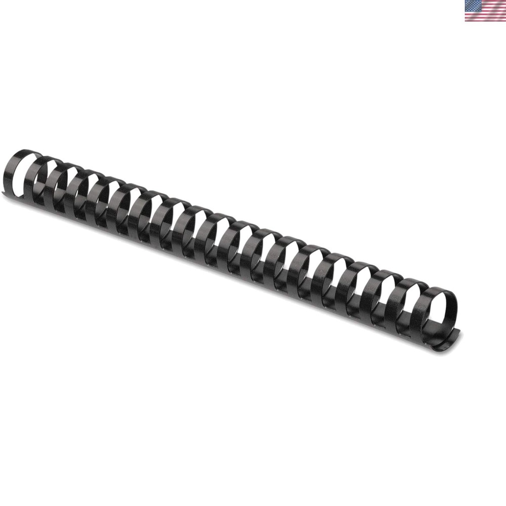 Elegant Black 1 Inch Comb Bindings, 10 Count, Perfect for Professional Documents