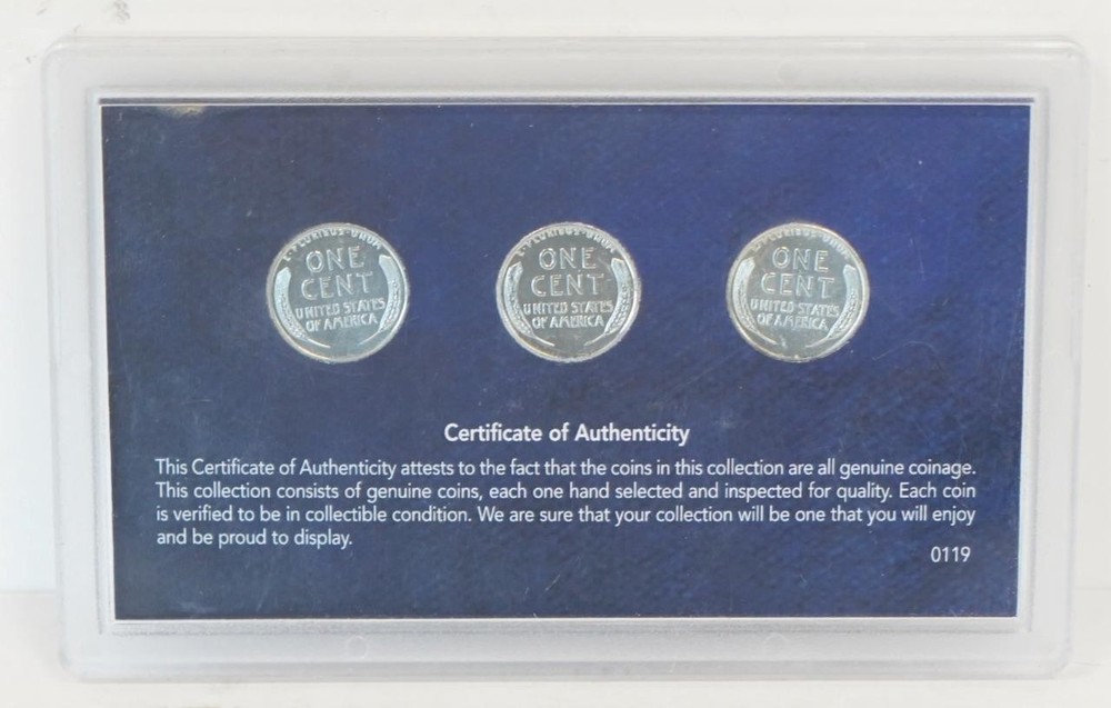 Complete 1943 Steel Penny Mint Mark Collection