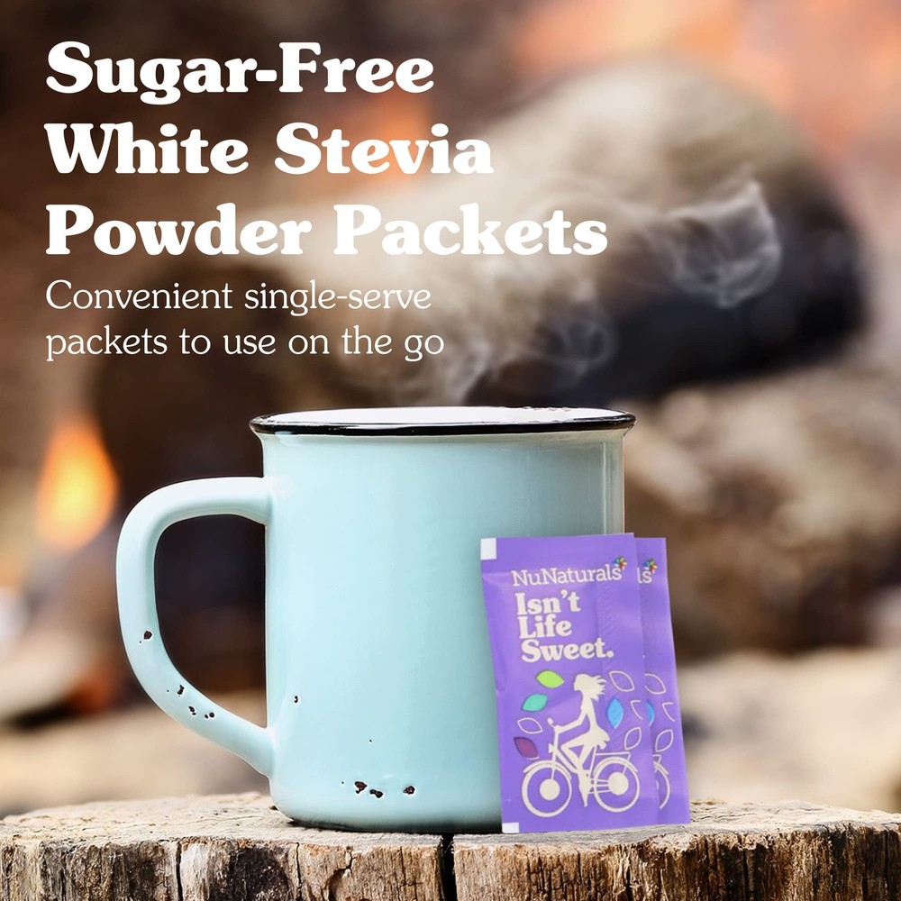 Stevia Powder Packets, Zero Calorie Sugar Substitute, 100 Count, Single-Serve
