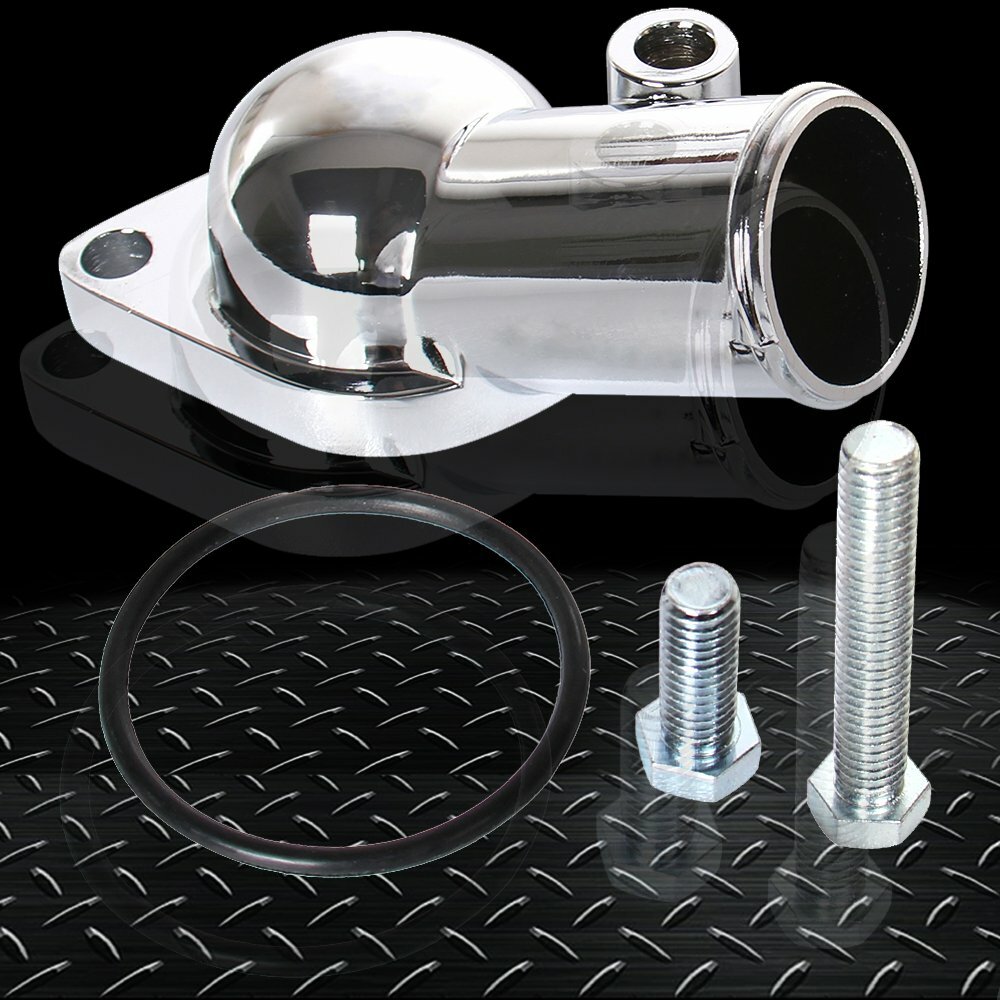 Chrome Water Neck Thermostat Housing For Chevy V8 5.7L 350 454 Small Big Block