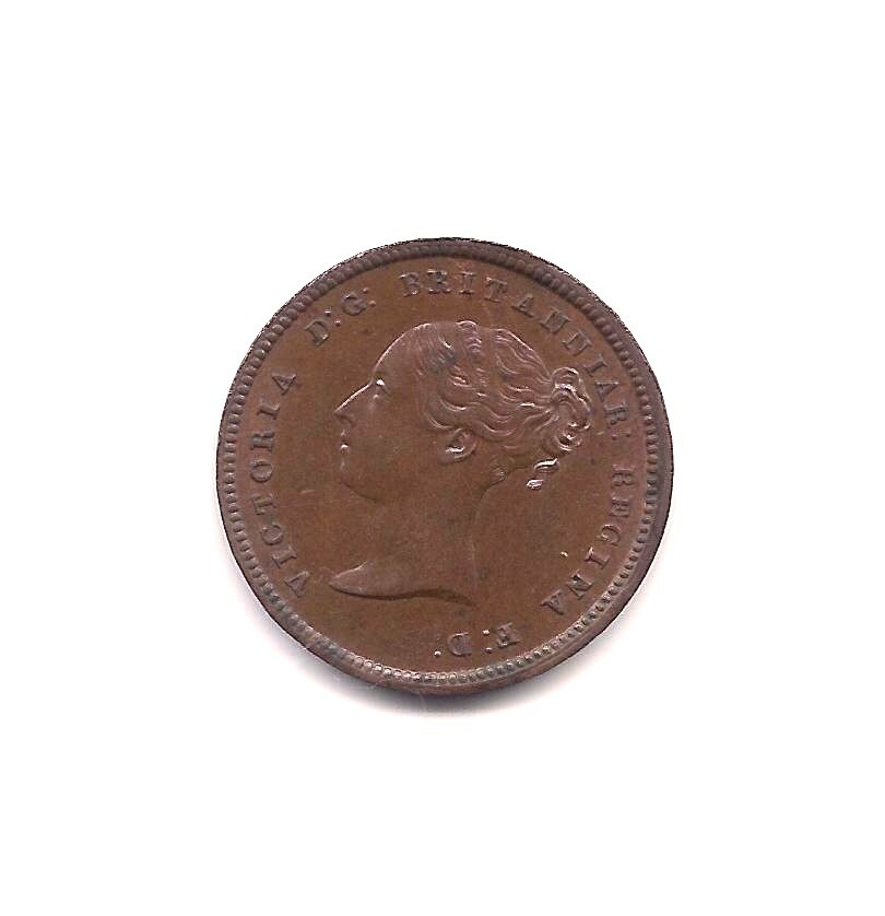 1844 Great Britain Half Farthing--Fabulous Details!!