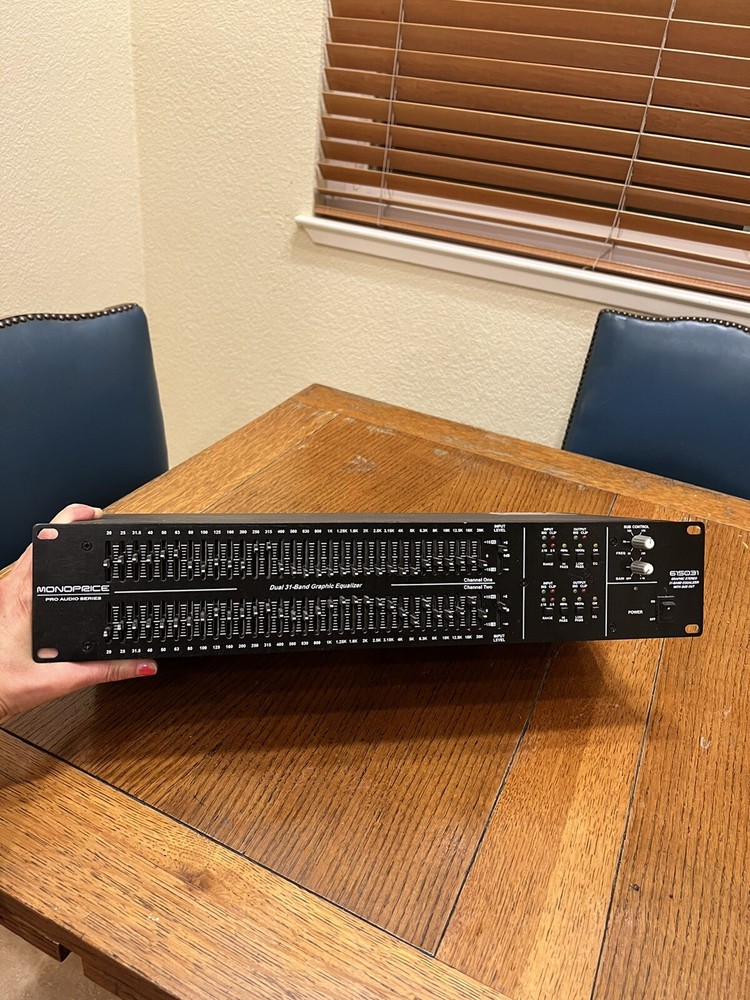monoprice pro audio dual 31-band graphic equalizer 615031