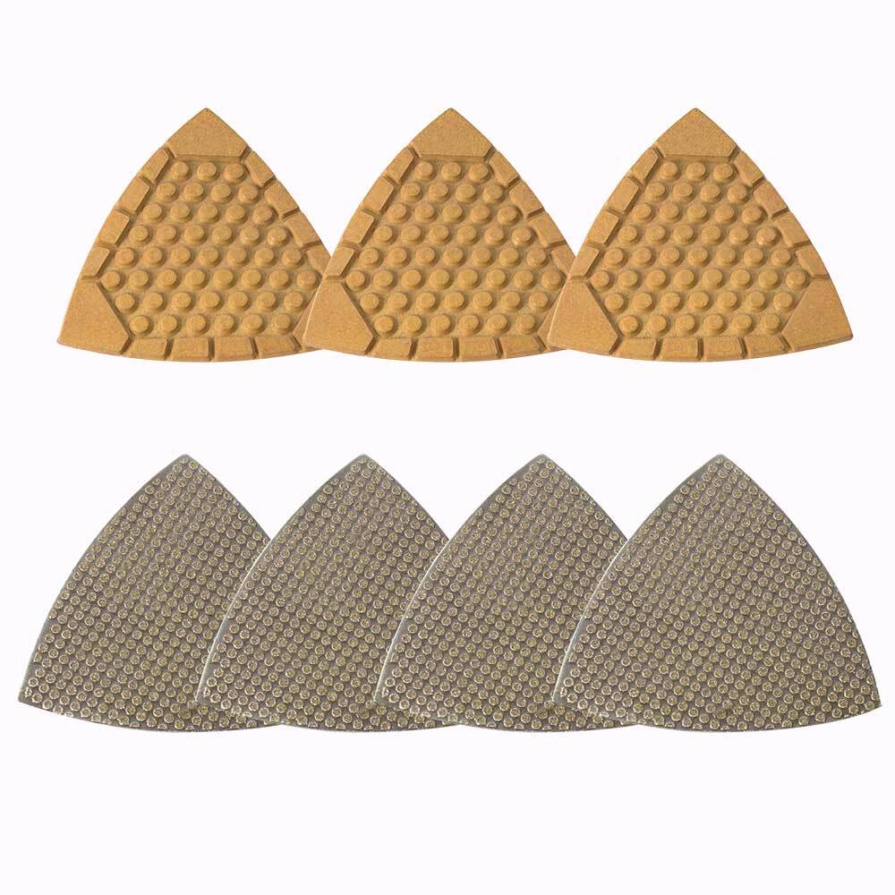 Specialty Diamond BRTTDSET 7 Pcs Diamond Triangular Dry Polishing Pad Set