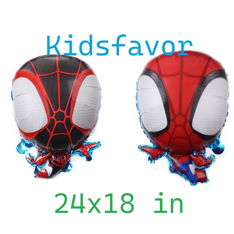 Spidey and Friends Birthday Decorations, Spider-Man Balloons, 8pcs