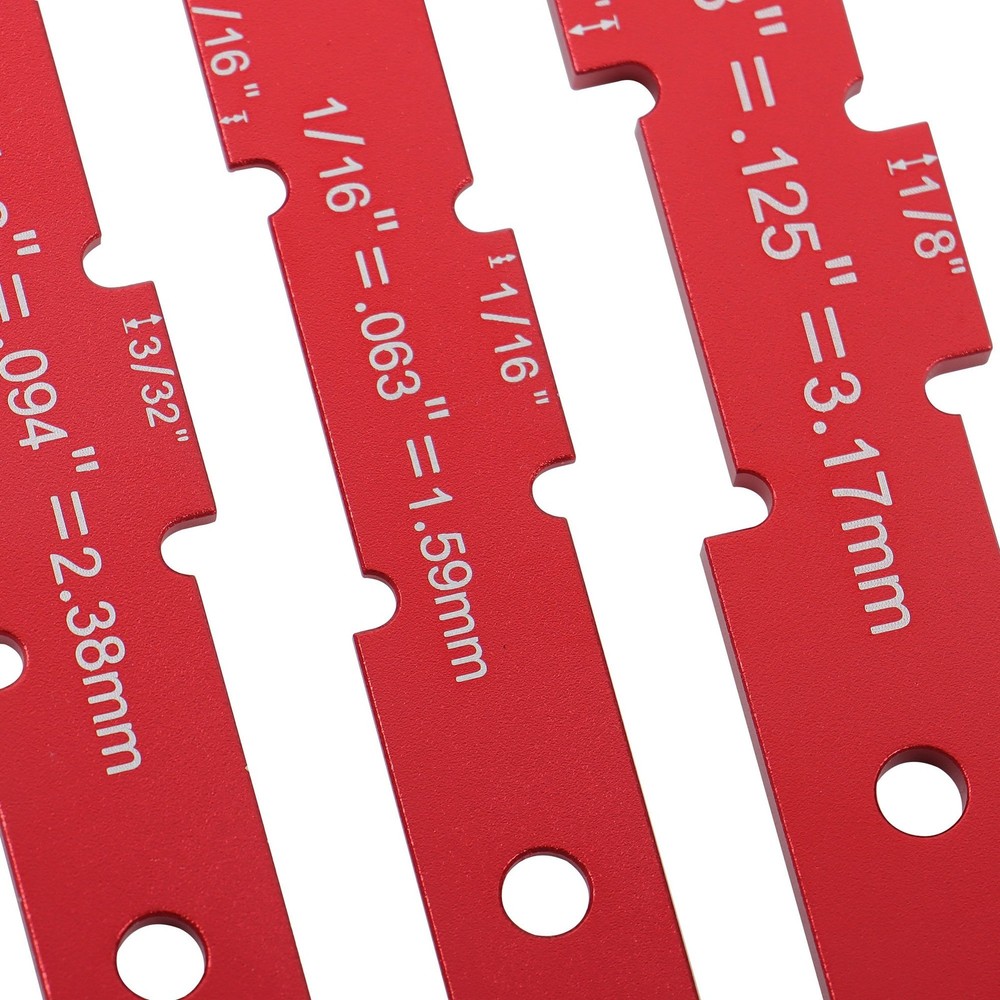 14 Pack Aluminum Router Table Setup Bars Precision Setup Blocks Height Gauge Set