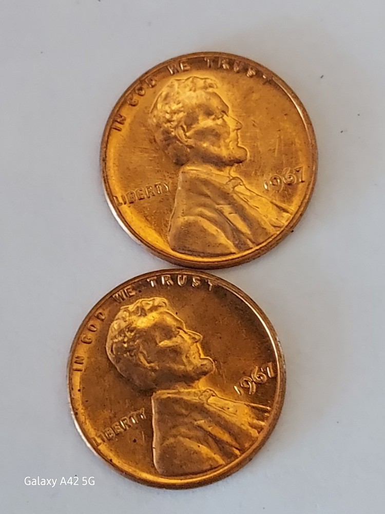 1967-P  BU uncirculated cents