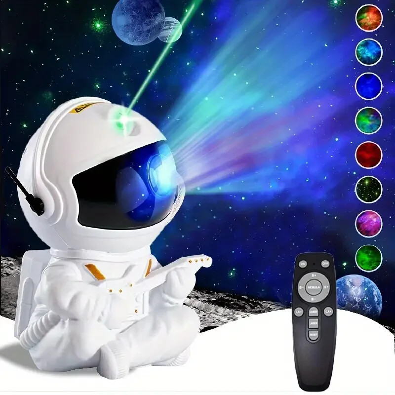 Astronomical Remote Control LED Nebula Night Light Projector with 360° Rotation