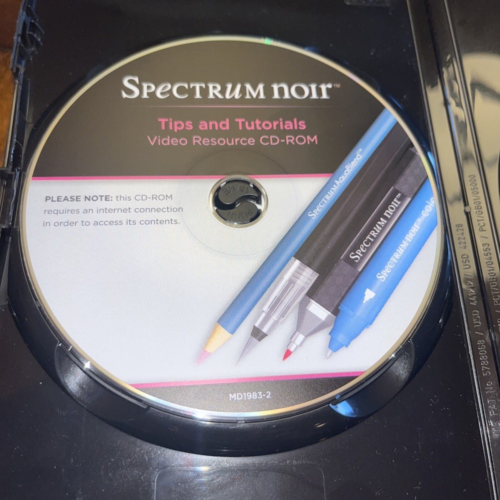 Spectrum Noir Tips & Tutorial, CRAFTERS COMPANION CD-ROM, No serial number
