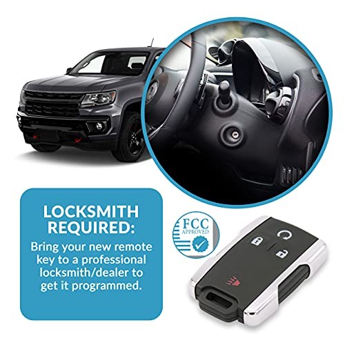 Replacement for 4 Button Replacement Remote for GM M3N-32337100 13577770