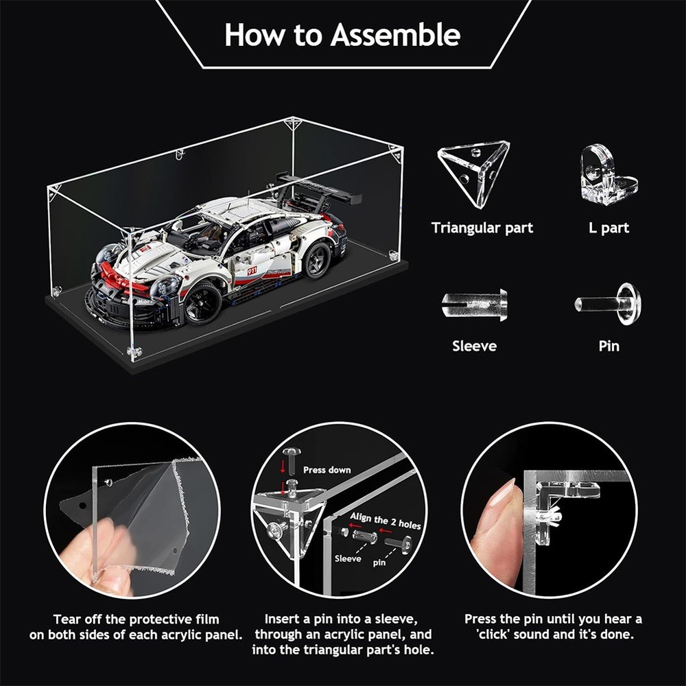 Acrylic Display Case for 1:14 Scale Car Model Diecast Model