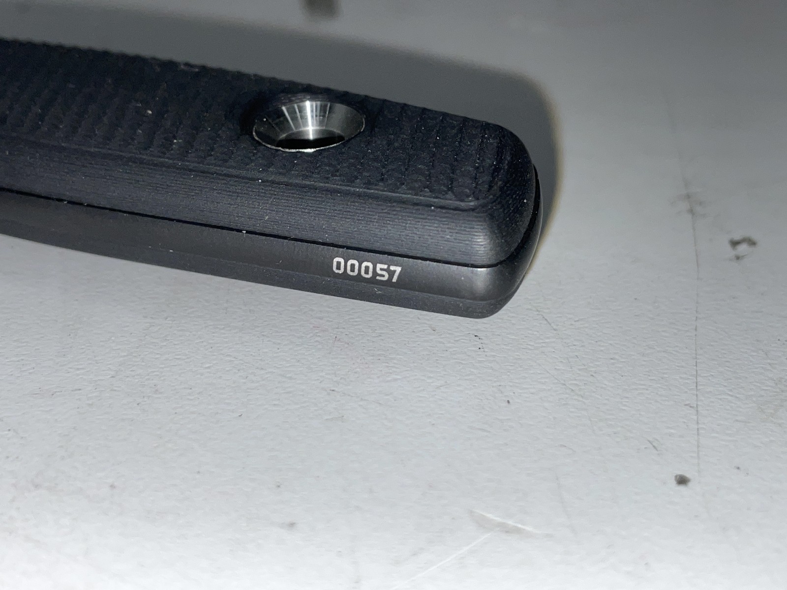 TRC Classic Freedom Black M390 Blade Black Canvas Micarta Knife 00057