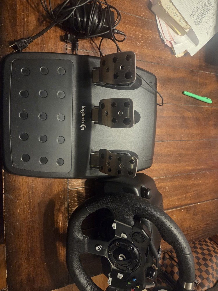 Logitech G Wired Racing Wheel, Pedals, Power Adapter Set