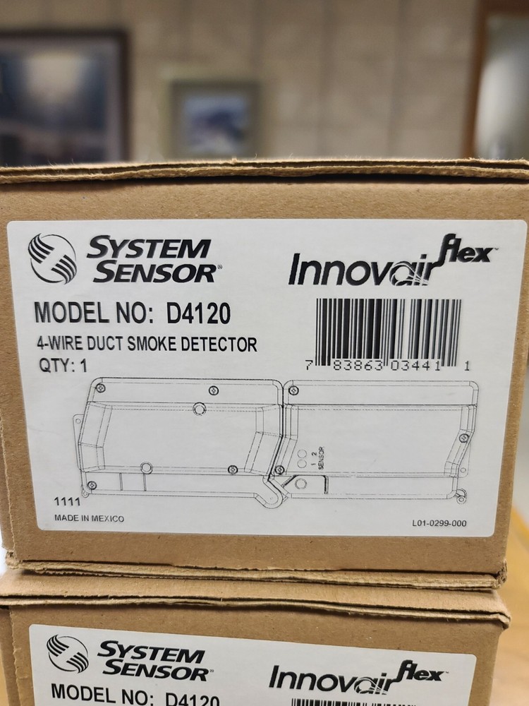 SYSTEM SENSOR D4120 4 Wire Photoelectric Duct Smoke Detector