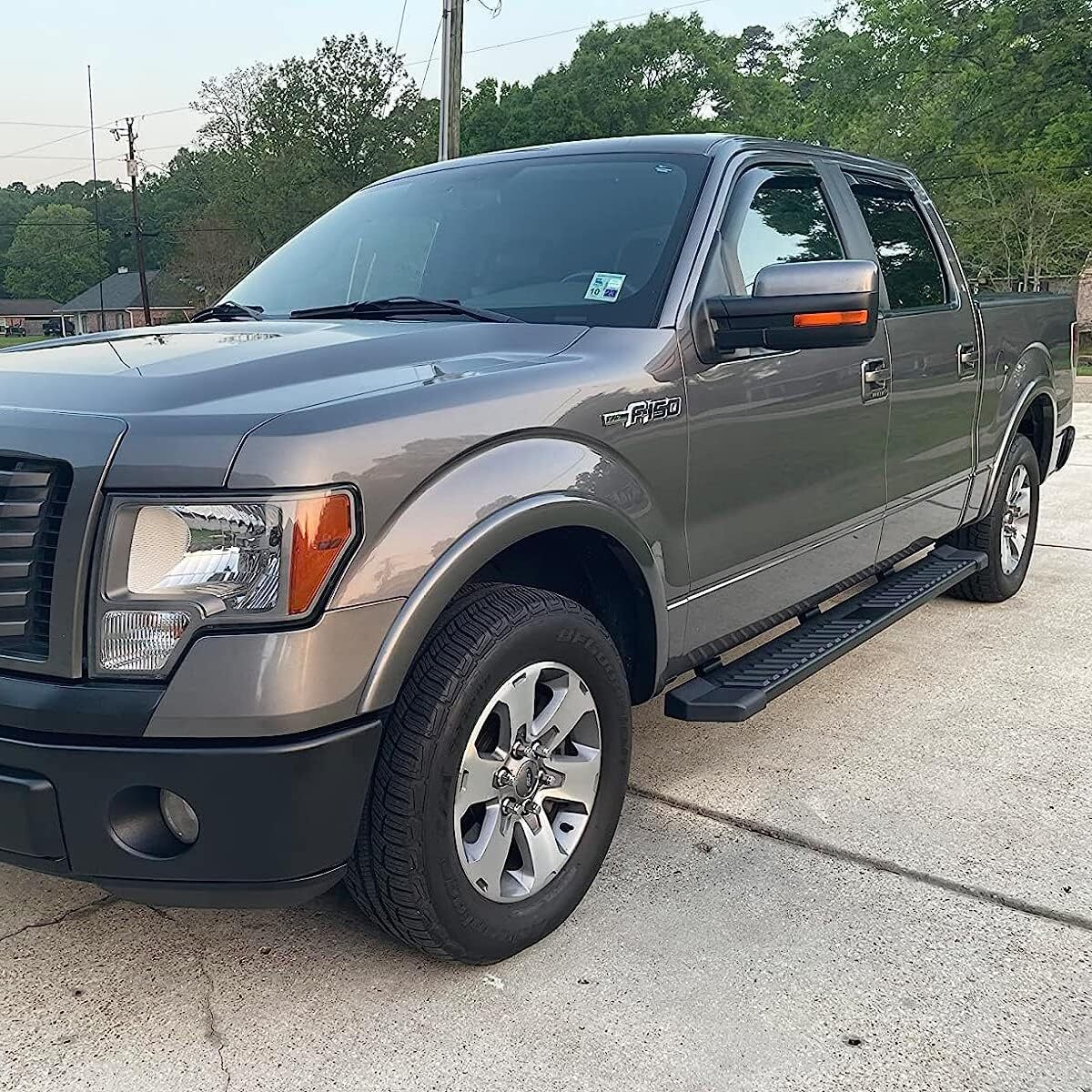 6" For 2015-2024 Ford F150 Super Crew Cab Running Boards Side Step Nerf Bar