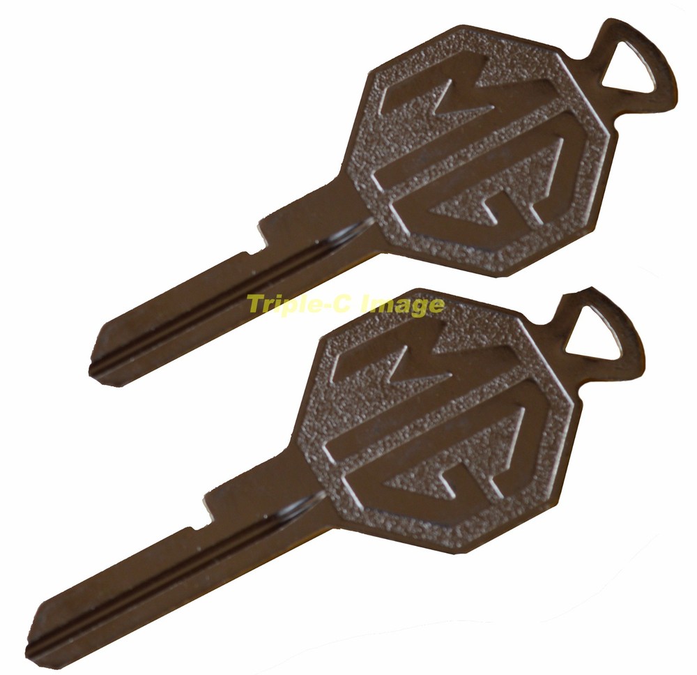 TWO (2) MG crested FS Key for your MGB or MG Midget