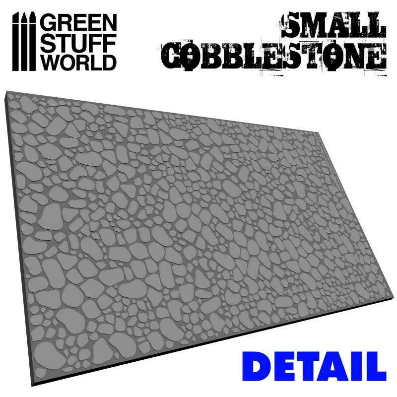 Green Stuff World 1:76 - 1:35 Small Cobblestone Texture Rolling Pin Scenery Tool