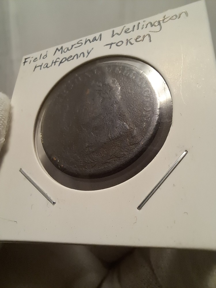 Field Marshal Wellington Half-Penny Token | Worn | Corroded