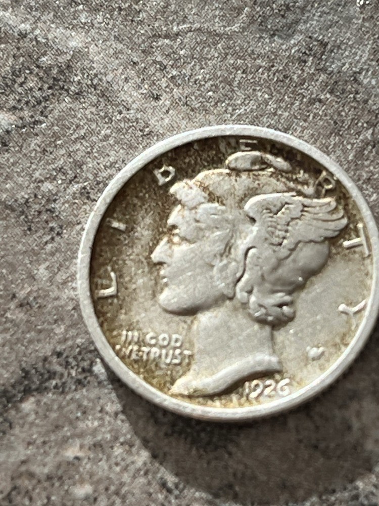 1926-D Winged Liberty Head “Mercury" Dime 90% Silver 10c Denver Mint ERRORS #2