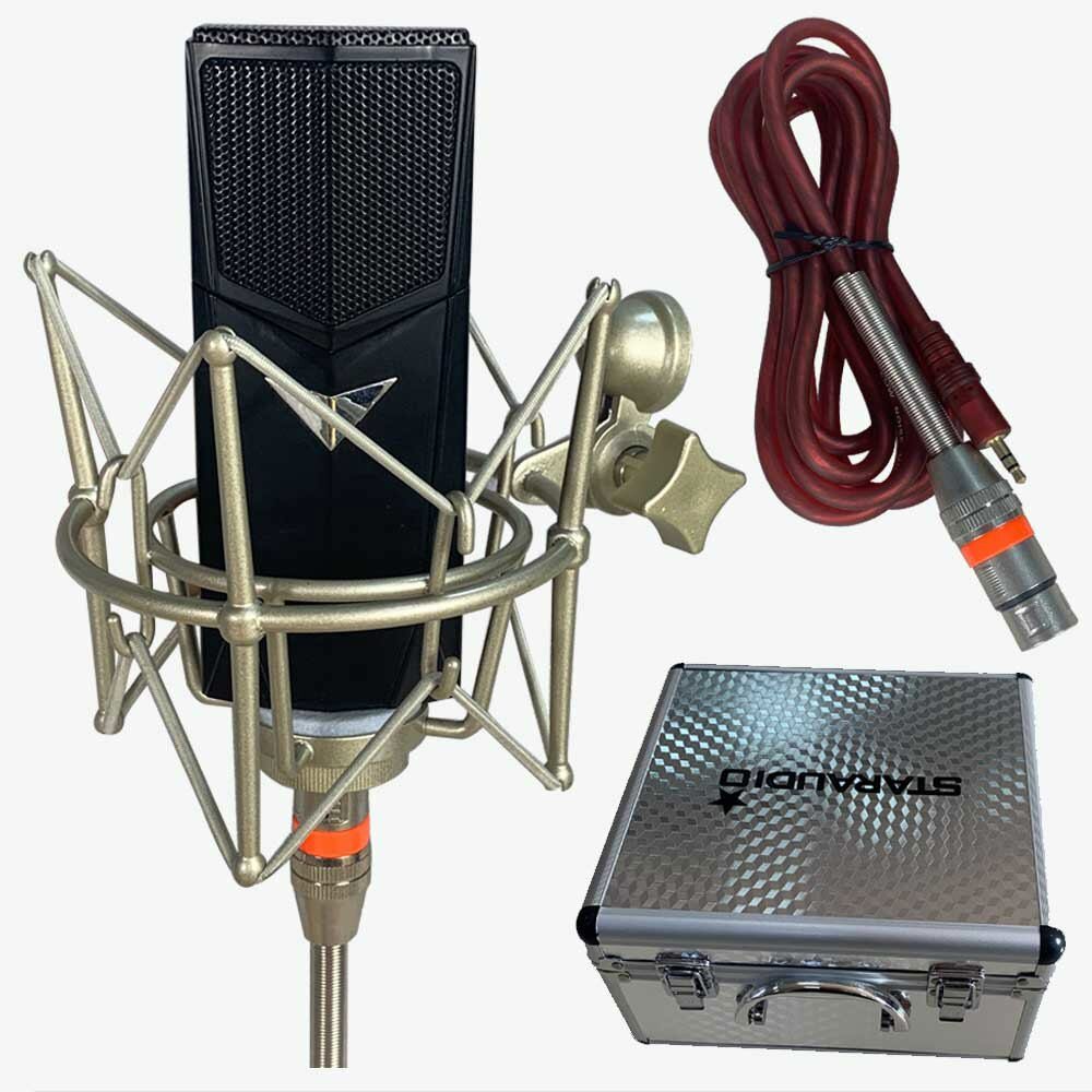 Studio Microphone Kit For Live Stream Broadcast Recording Condenser Cardioid Mic