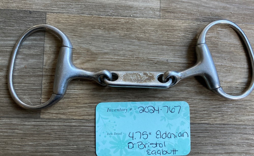 4.75” Eldonian England Dr Bristol Eggbutt Stainless Bit