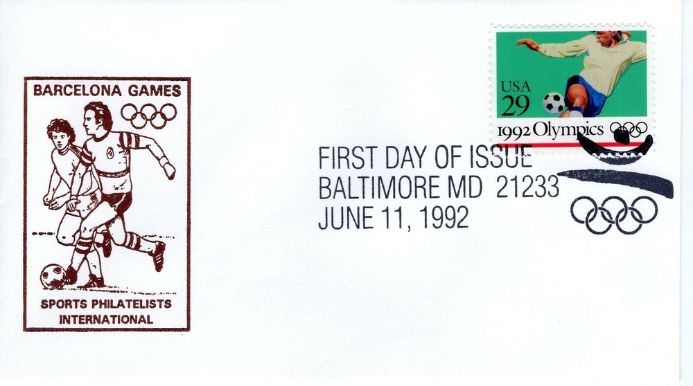 OLYMPICS SOCCER, BALTIMORE, MD 1992  FDC11659