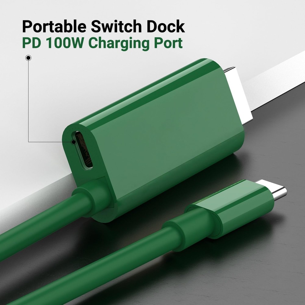 Compact Switch Dock with 100W Charging & Broad Compatibility - Travel-Friendly