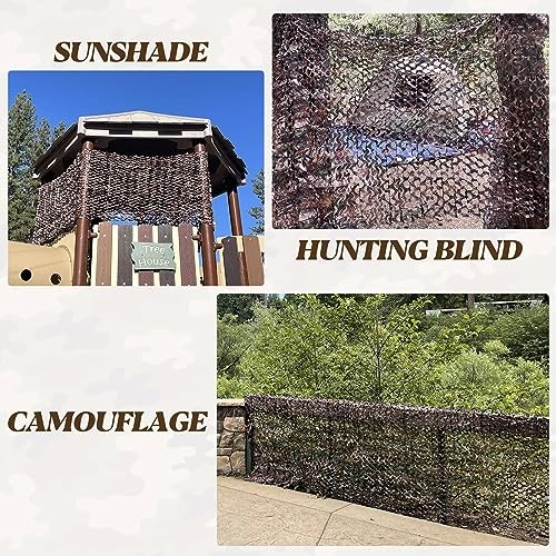 Camo Netting, Camouflage Net, Bulk Roll, 4.9ft*6.5ft(1.5m*2m) Bionic Tree Camo