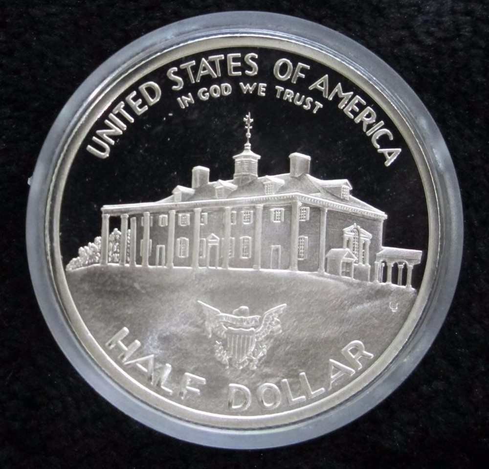 1982-S George Washington Commemorative Half Dollar * Proof * Damaged Box