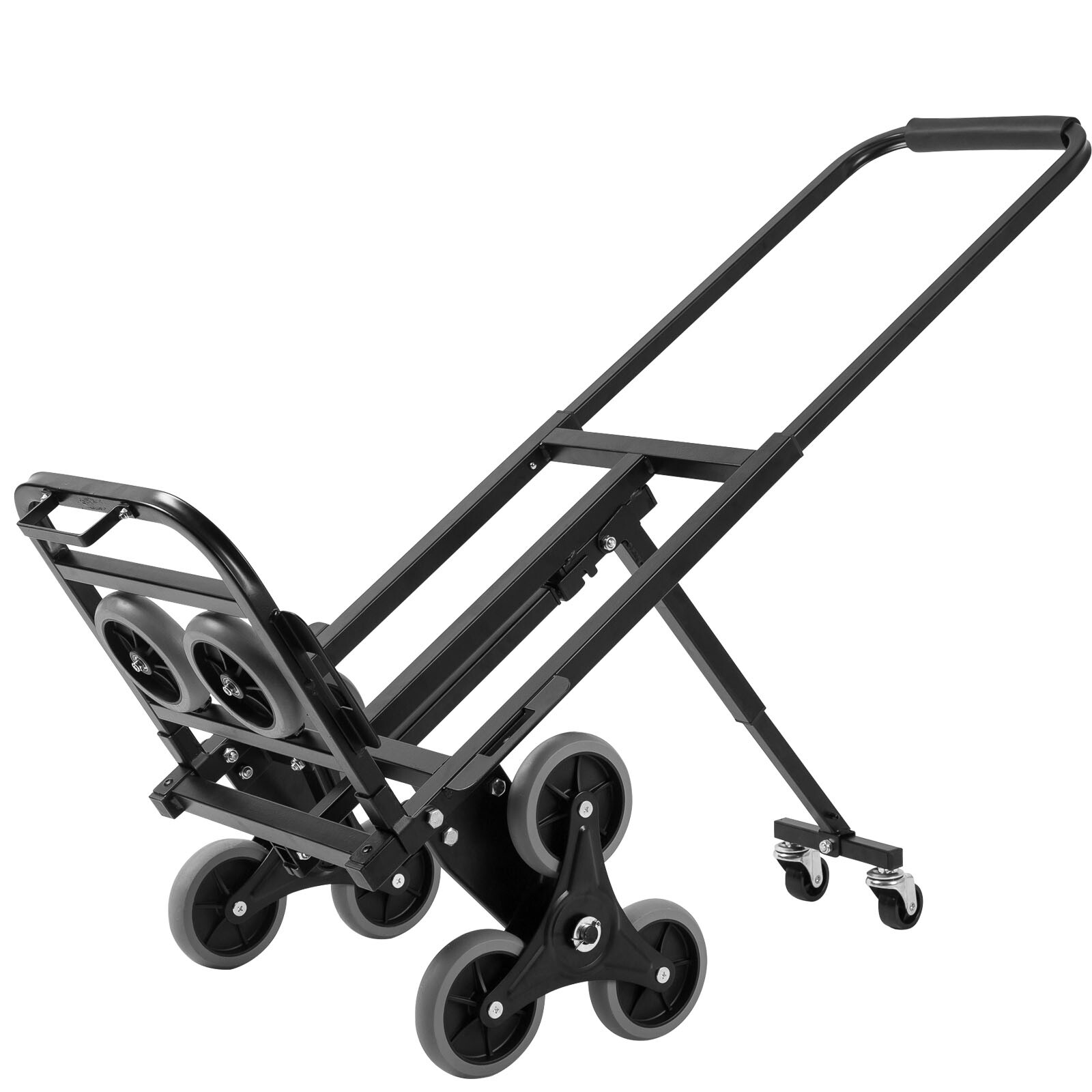 375 Lbs Stair Climbing Cart Heavy Duty Folding Hand Truck Dolly w/ Wheels
