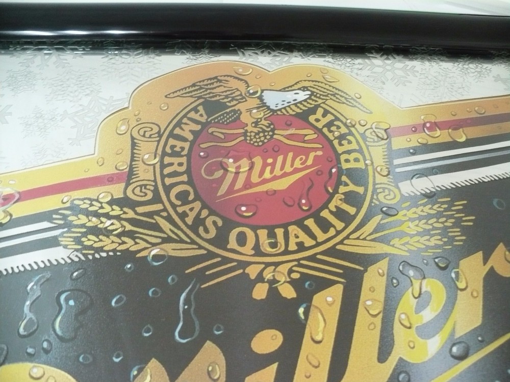 1994 Winter Themed Miller Genuine Draft Bar Mirror