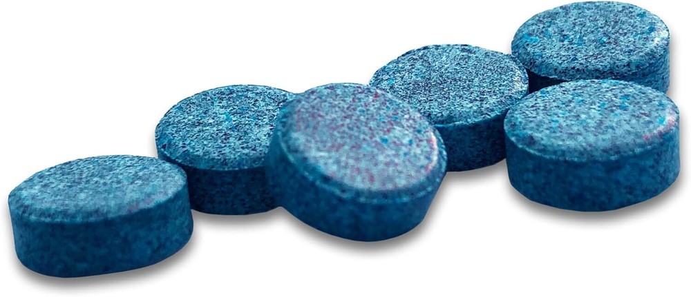 Blue Drop Dye Tabs 200 Toilet Dissovable Bluing Tablets Prevent Testing Tamper