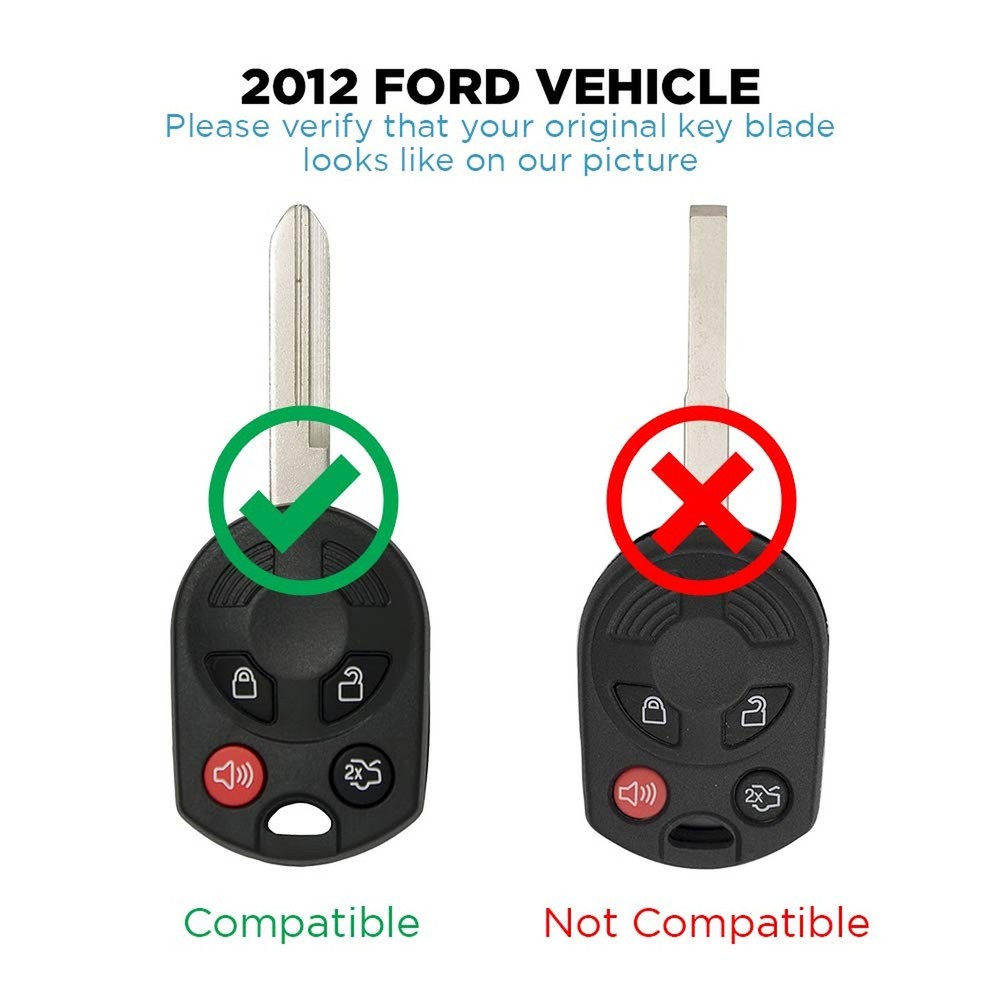 Keyless2Go Replacement for New Keyless Entry Remote Key Select Ford Escape Ex...