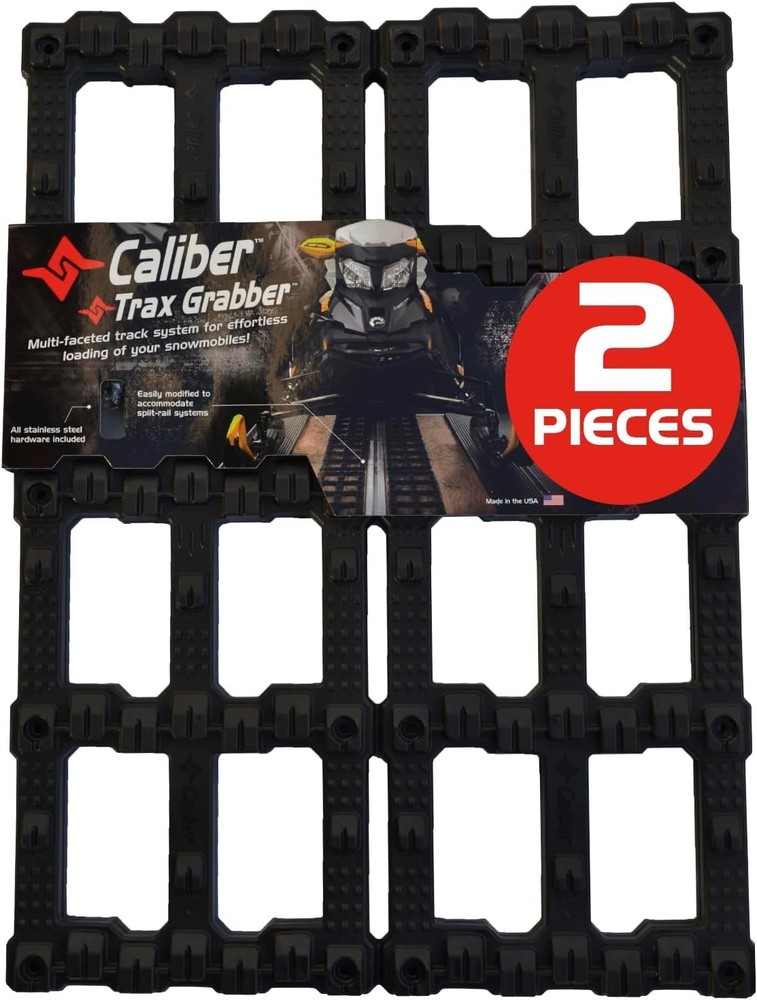 Innovative 2-Pc Snowmobile Traction Set - Trax Grabber for Effortless Loading