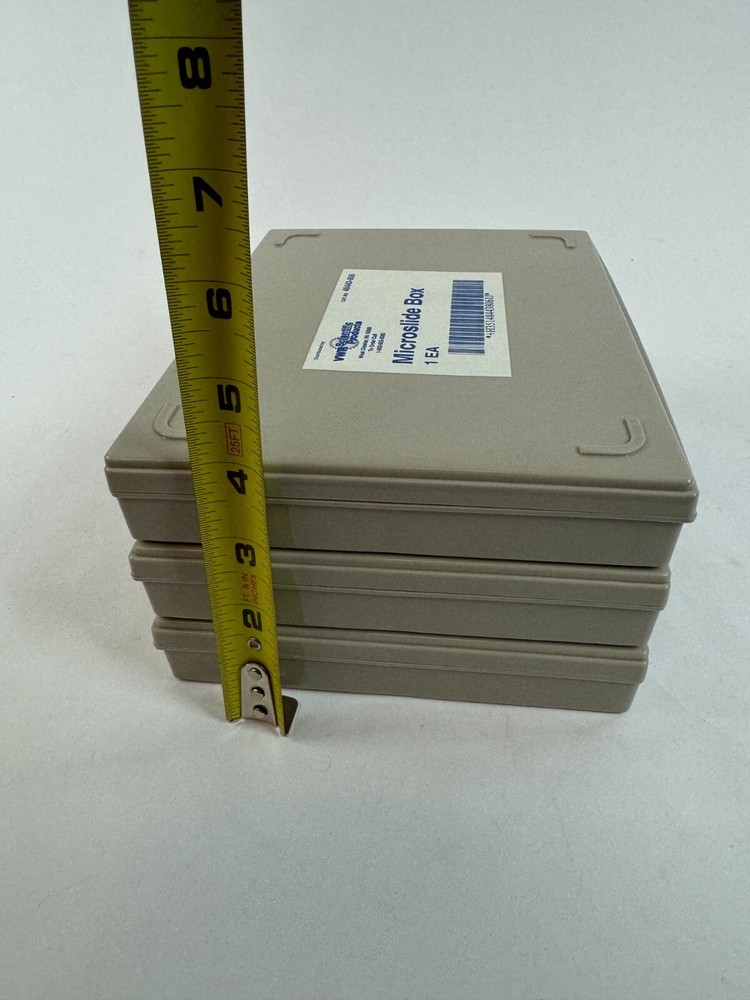VWR Scientific Products 48443-806 Plastic 3 pc Microslide Microscope Slide Boxes