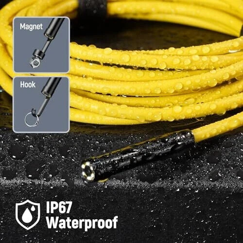 DEPSTECH Endoscope Camera with Lights 7mm Slim Probe Borescope Inspection Ca