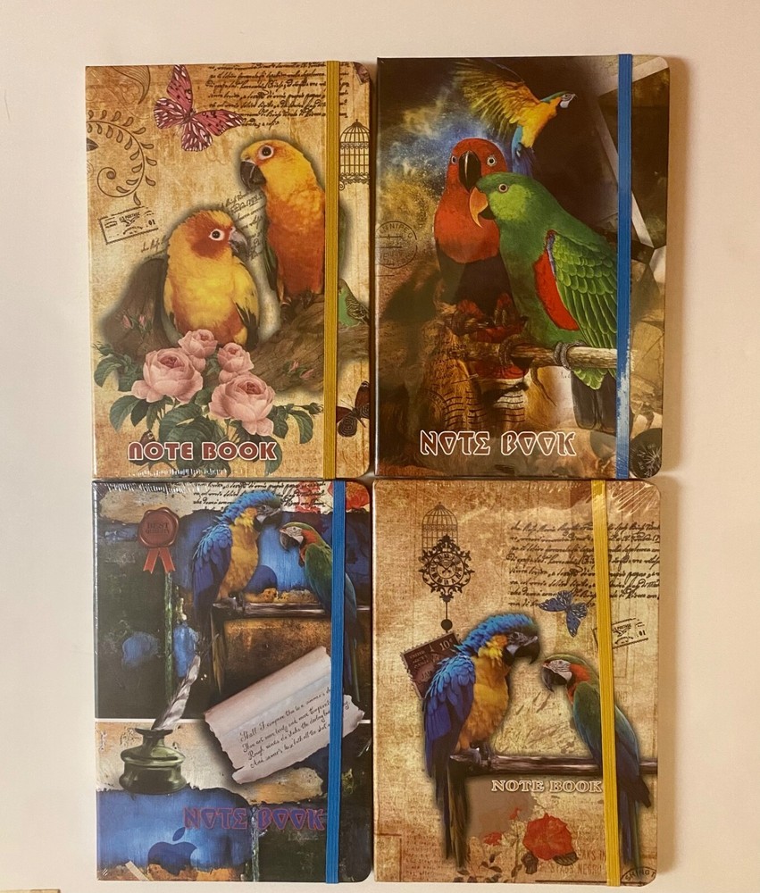 Notebook with MACAW PARROTS