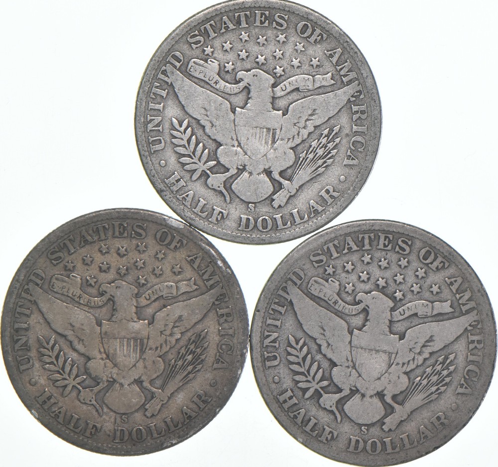 1906-S Barber Half Dollar Average Circ