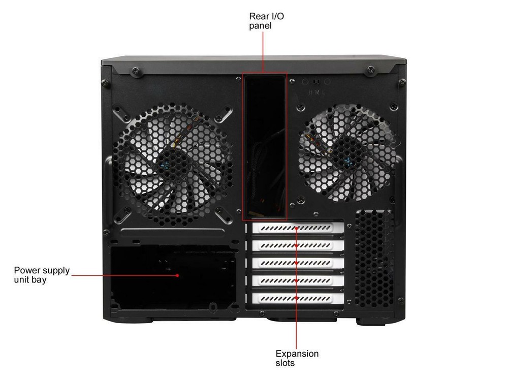 Fractal Design Node 804 Black Window Aluminum Steel Micro ATX Cube Computer Case