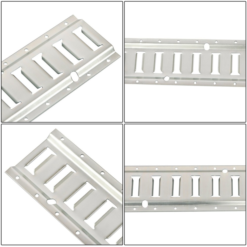 24PCS Secure Tie-Down Rails Suit For Enclosed Cargo Trailers 5ft E Track Kit New