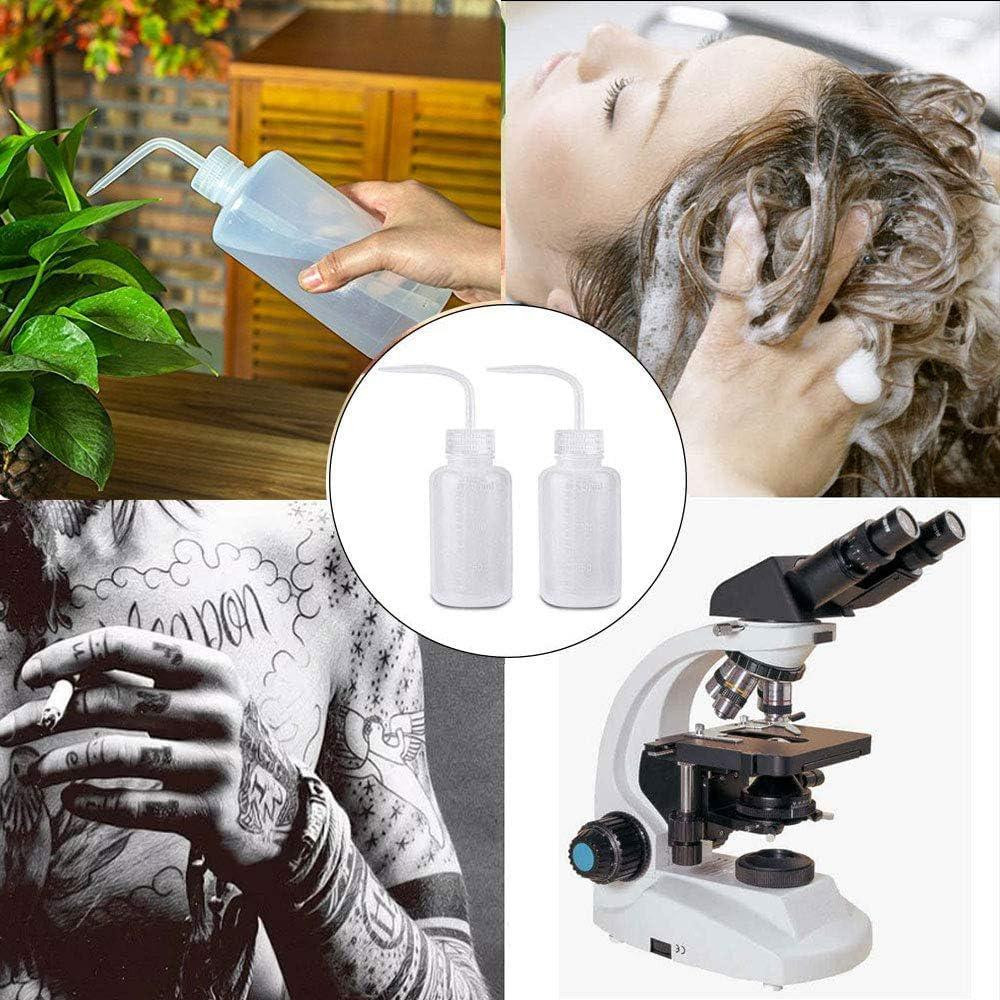 2PCS 500ml Tattoo Squeeze Bottle Diffuser Wash Lab Supply Plastic Squeeze Bottle