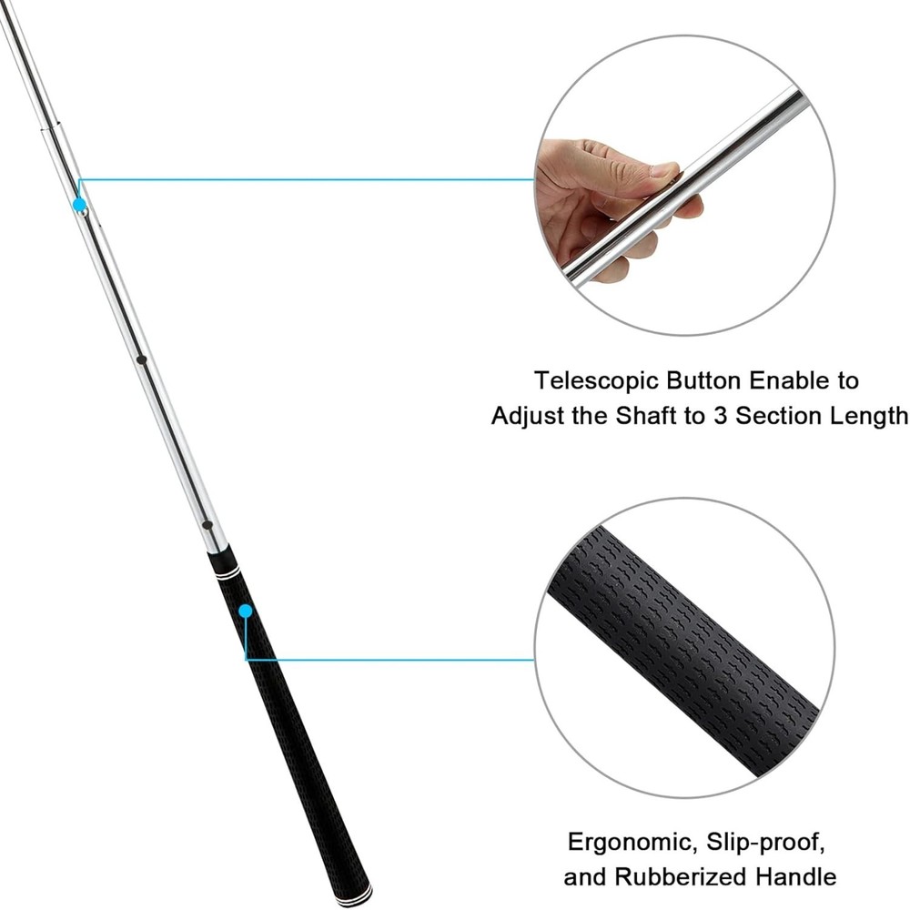 Waterproof Golf Bag Umbrella with 360° Flex Canopy & Ergonomic Handle