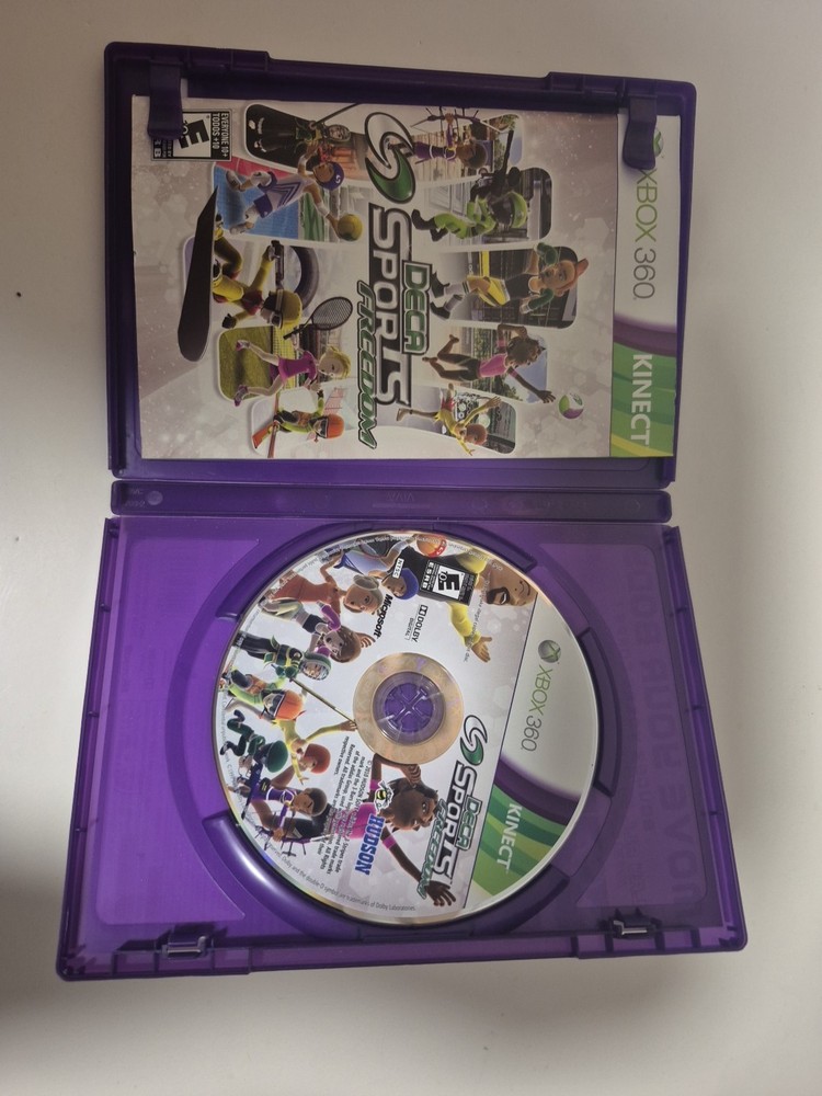 Microsoft Xbox 360 Kinect Sensor IN BOX Tested Bundle Working W/ 8 GAMES (PLB18)