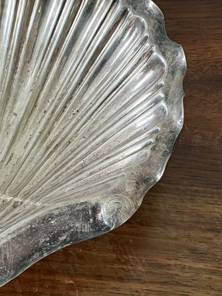Wilson & Sharp Edinburgh Silverplated Antique Shell Nautilus Serving Bowl Dish