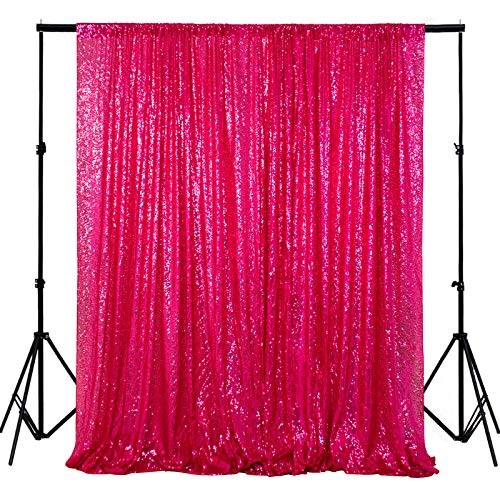 Sequin Backdrop - (48inx72in) for 4FTx6FT Fuchsia
