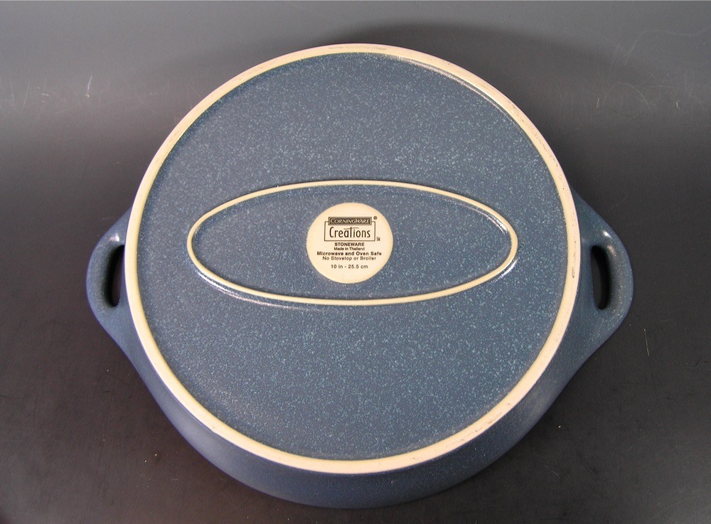 CorningWare Creations 10" Round Stoneware Baking Quiche Dish - Never Used